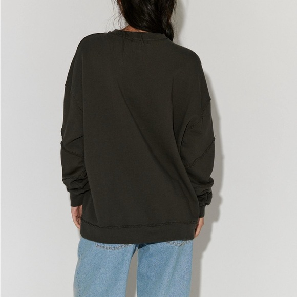 Free People x Ragabond Midnight sweatshirt sz M - Picture 3 of 4